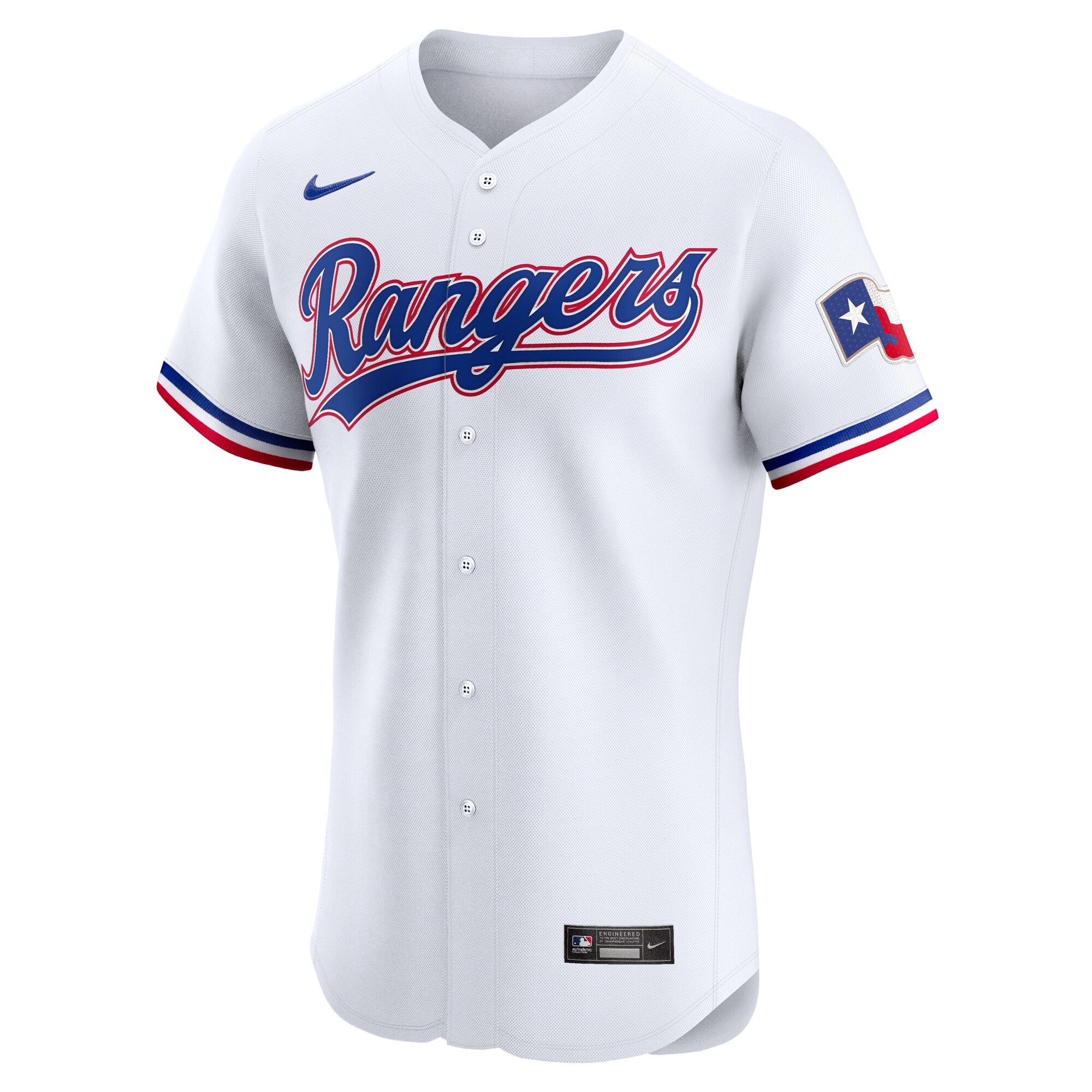 Alternative view of Texas Rangers Home Elite Pick-a-player Retired Roster Jersey - White