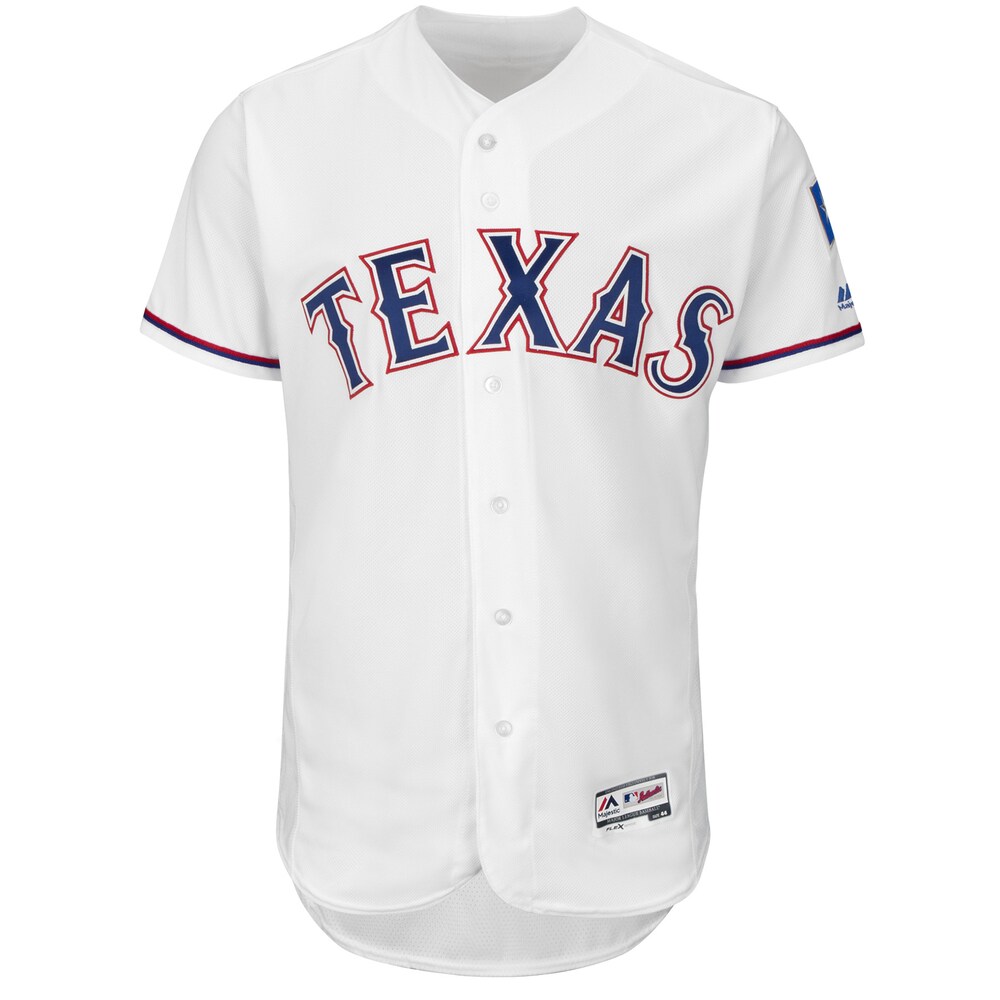 Texas Rangers Majestic Home Flex Base Collection Team Jersey - White