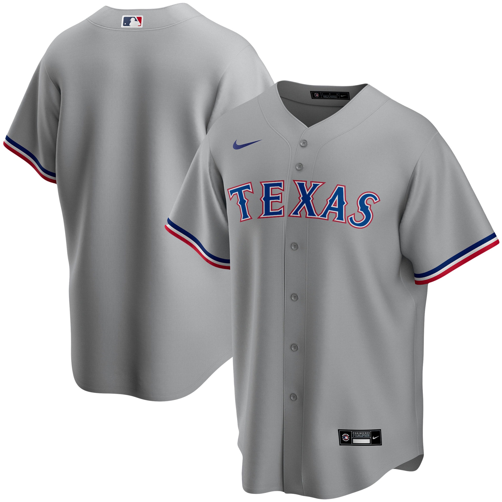 Texas Rangers Road Replica Team Jersey - Gray
