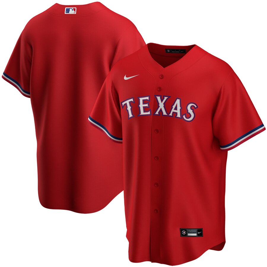 Texas Rangers Youth Alternate 2020 Replica Team Jersey - Red