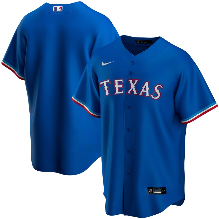 Texas Rangers Youth Alternate 2020 Replica Team Jersey - Royal