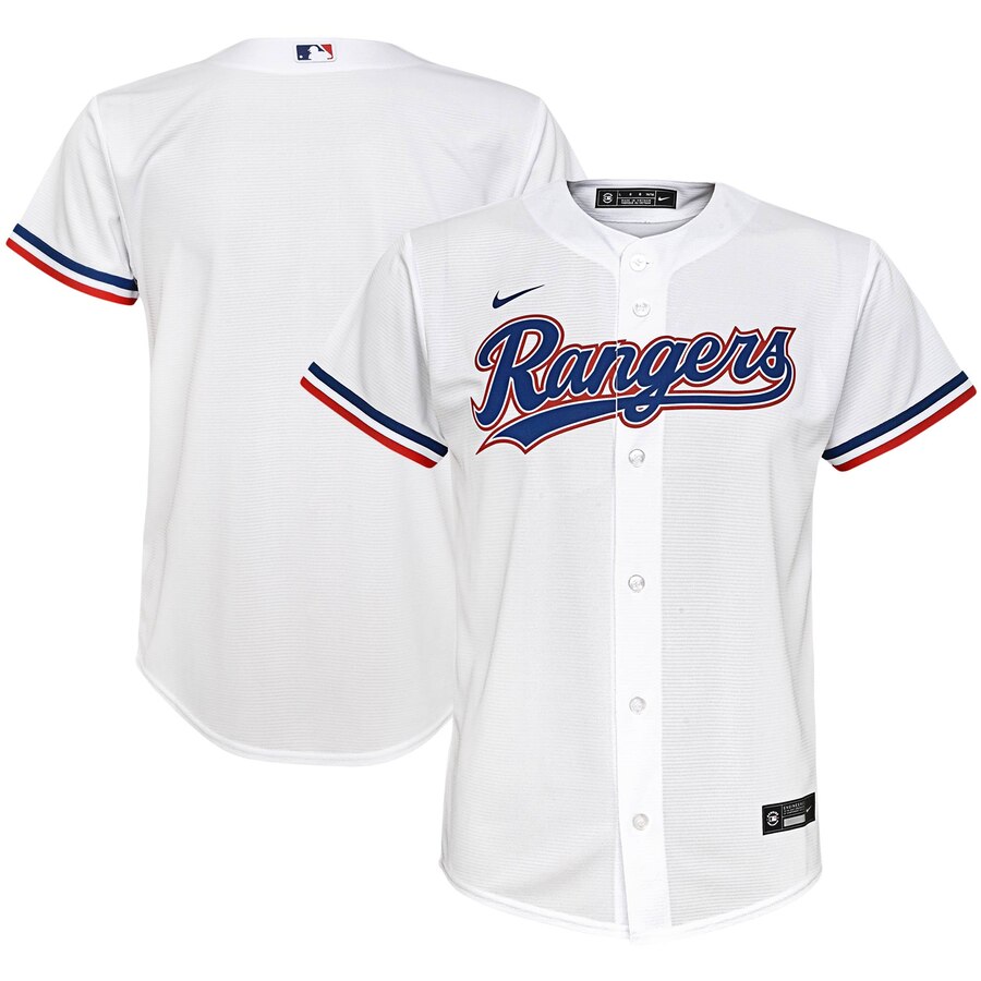 Texas Rangers Youth Home 2020 Replica Team Jersey - White