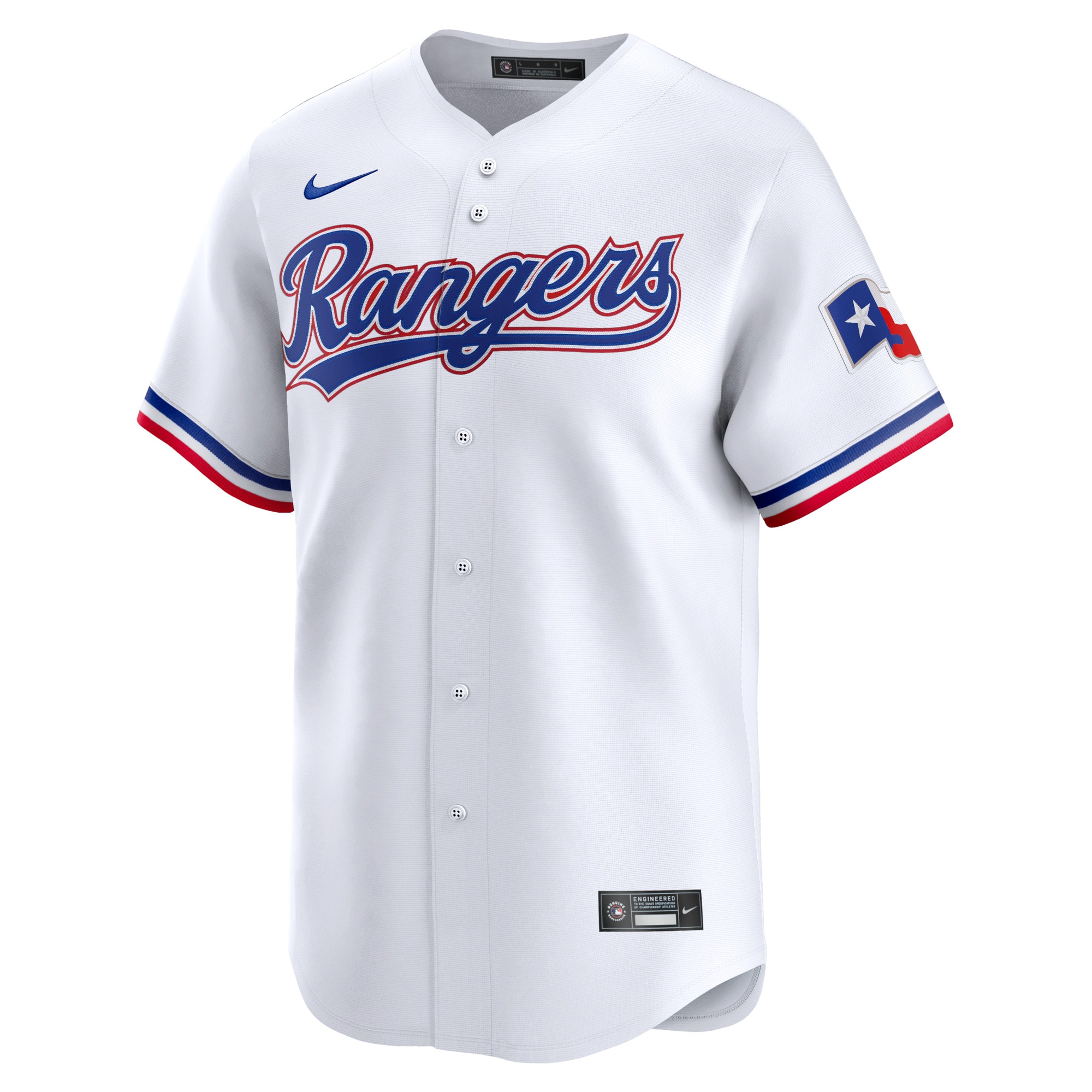 Alternative view of Texas Rangers Youth Home Limited Jersey - White