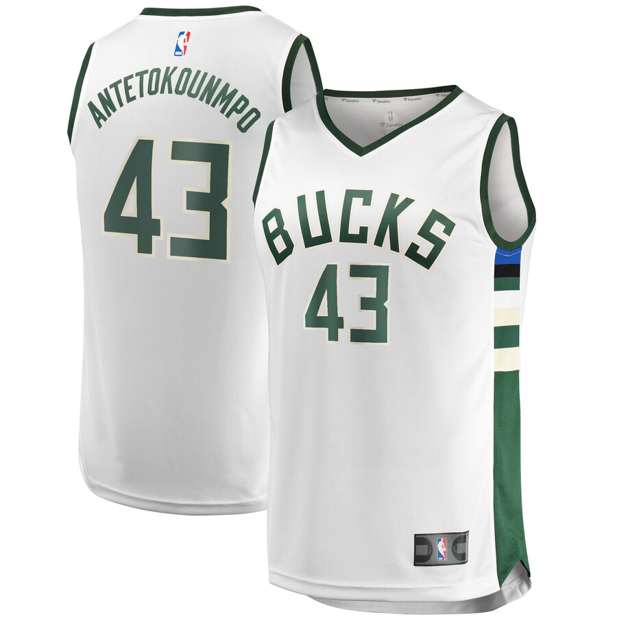 Thanasis Antetokounmpo Milwaukee Bucks Fanatics Branded Youth Fast Break Replica Player Jersey - Association Edition - White