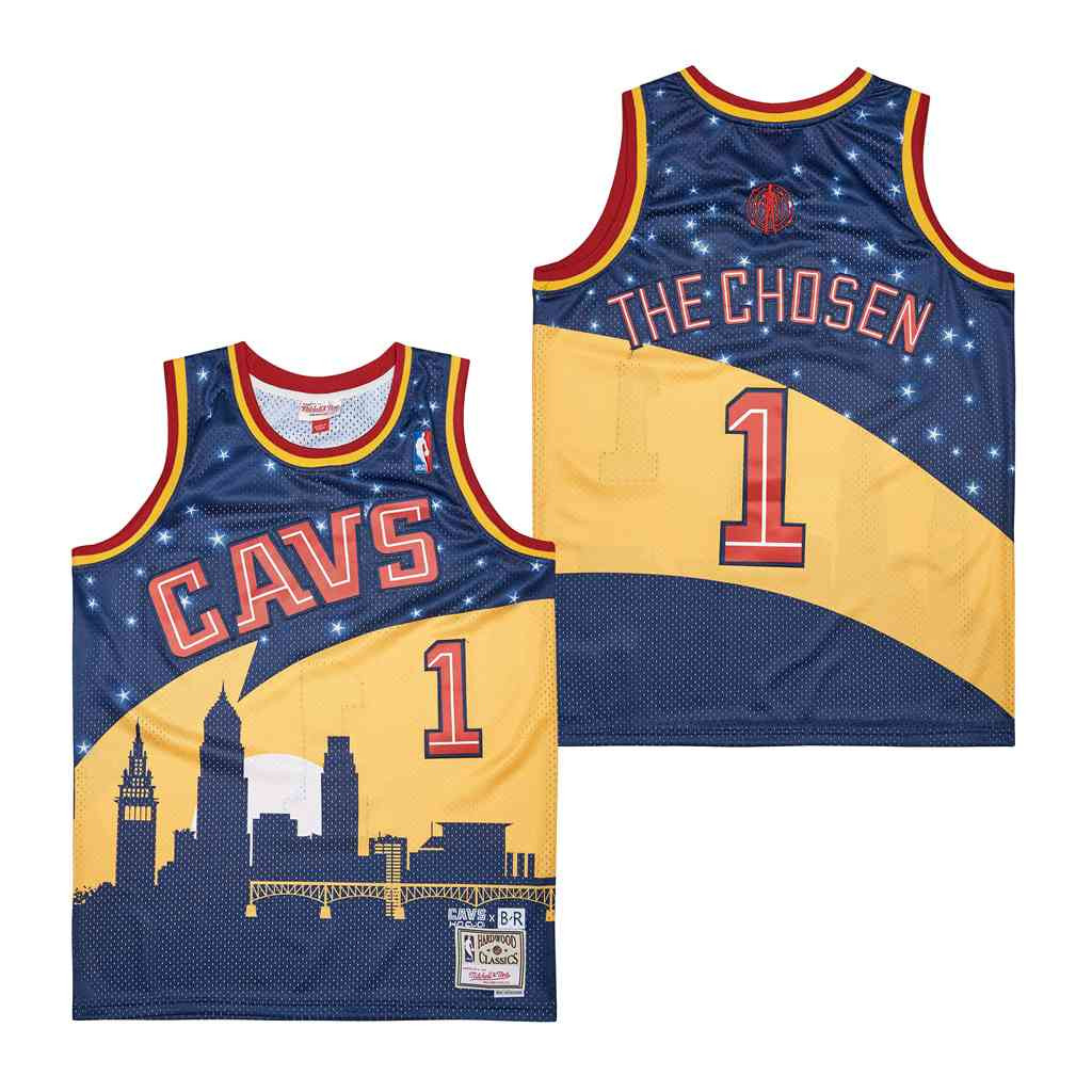 The Chosen 1 Cleveland Cavaliers Jersey - Navy/Yellow - JS646