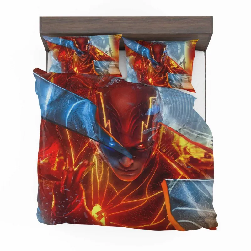 Alternative view of The Fastest Man Alive The Flashs Speedster Chronicles Bedding Set - Custom Bedding Set