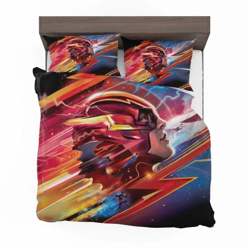 Alternative view of The Flash Movie Official Poster Revealed Bedding Set - Custom Bedding Set