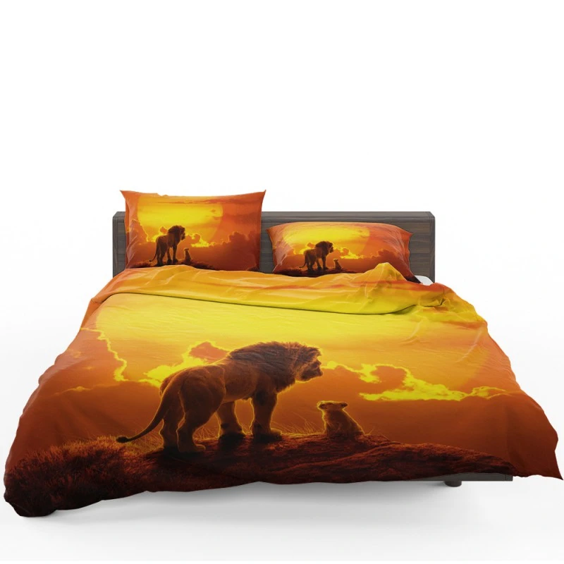 The Lion King Movie Simba Mufasa Bedding Set - Custom Bedding Set