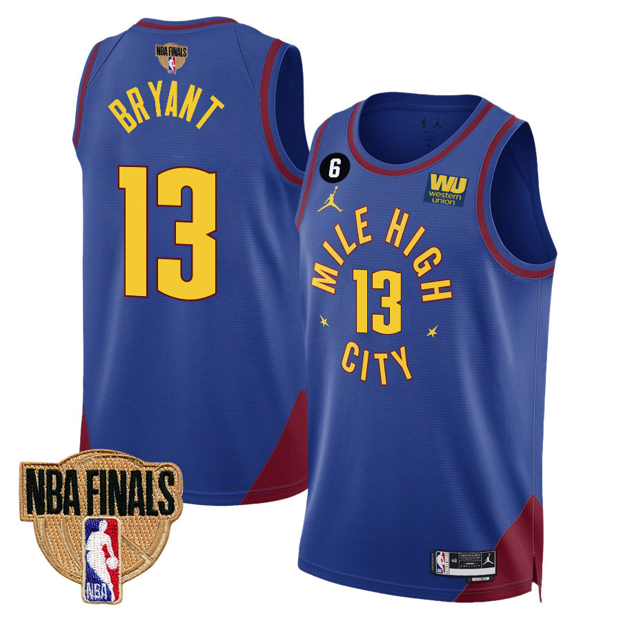 Thomas Bryant 13 Denver Nuggets Final Champions 2023 Swingman YOUTH Jersey - Blue - JS172 