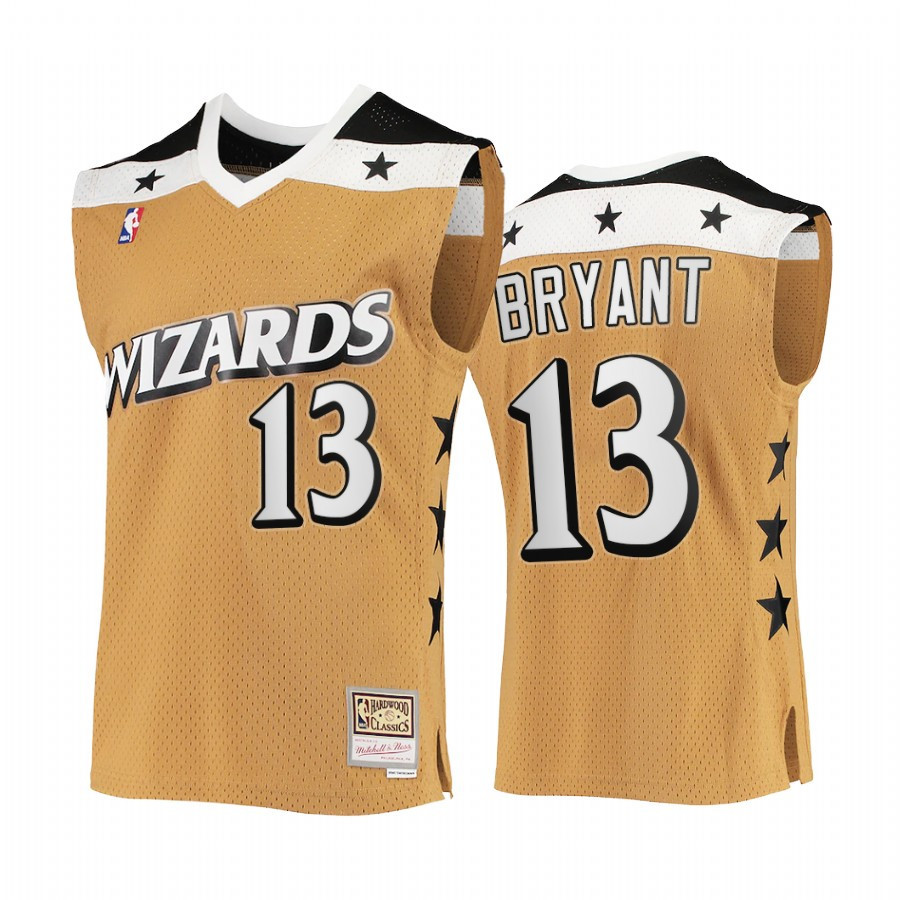 Thomas Bryant 13 Washington Wizards Rare Vintage Gold Jersey HWC Stars - JS601 