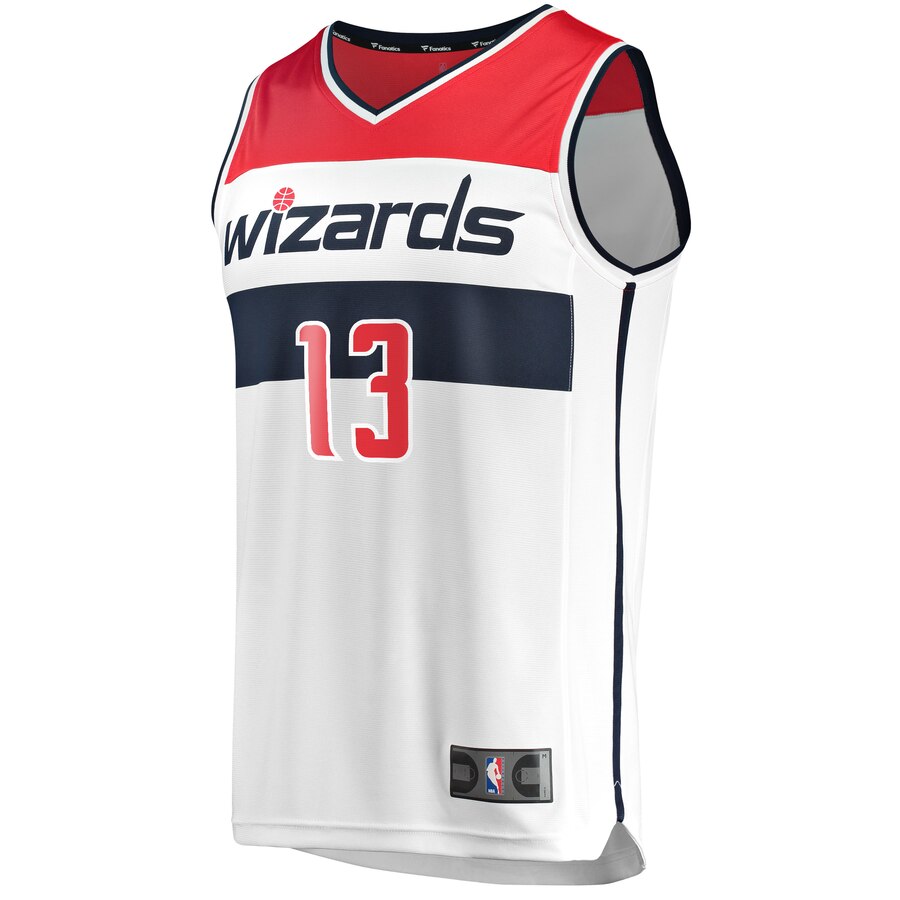 Alternative view of Thomas Bryant Washington Wizards Fanatics Branded Youth Fast Break Player Jersey - Association Edition - White