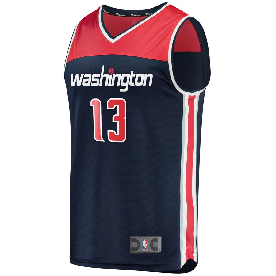 Alternative view of Thomas Bryant Washington Wizards Fanatics Branded Youth Fast Break Player Jersey - Statement Edition - Navy
