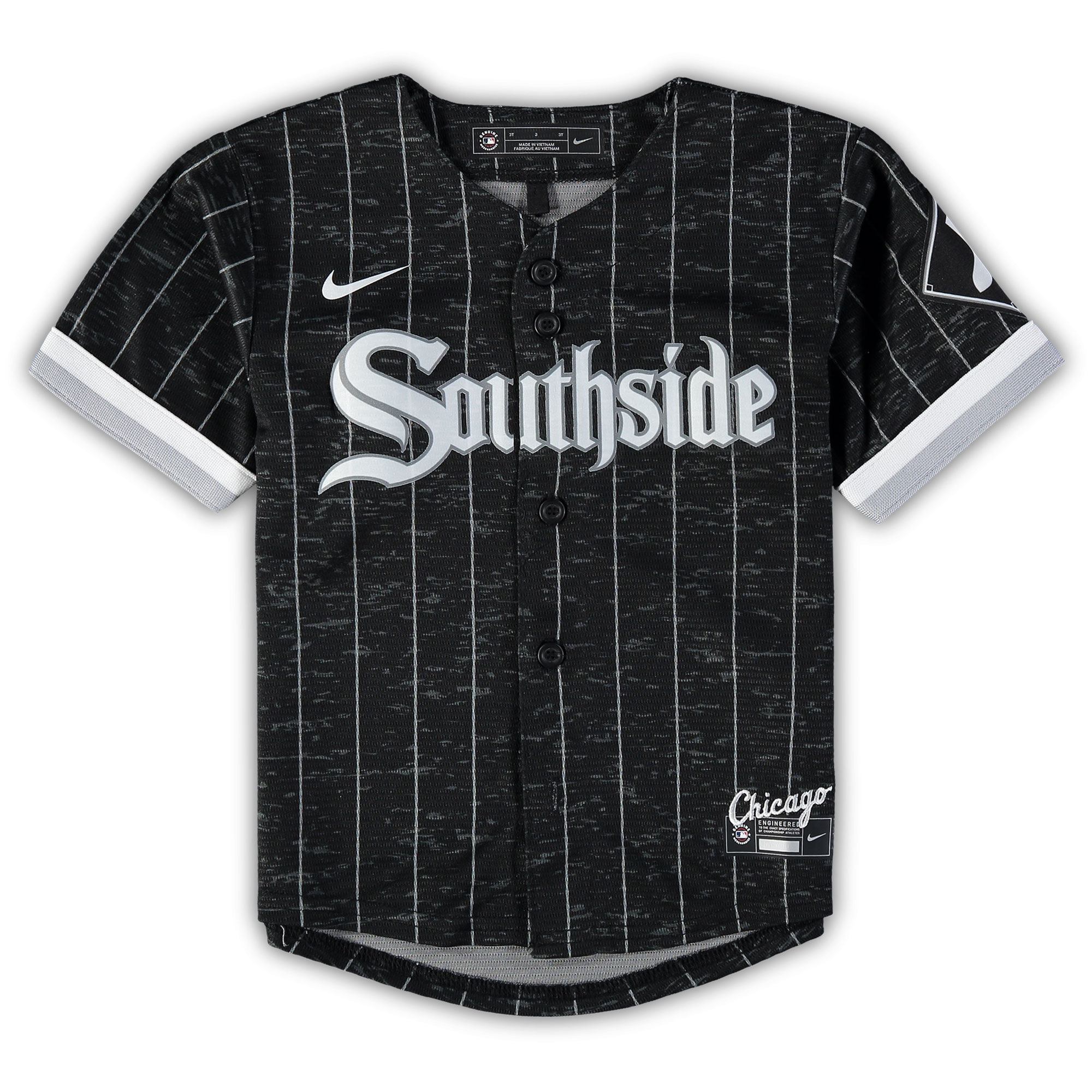 Alternative view of Tim Anderson Chicago White Sox Infant City Connect Script Replica Jersey - Black