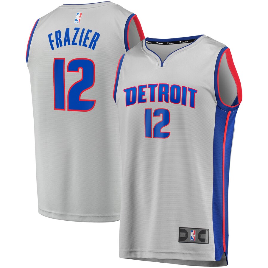 Tim Frazier Detroit Pistons Fanatics Branded Fast Break Replica Jersey Gray - Statement Edition