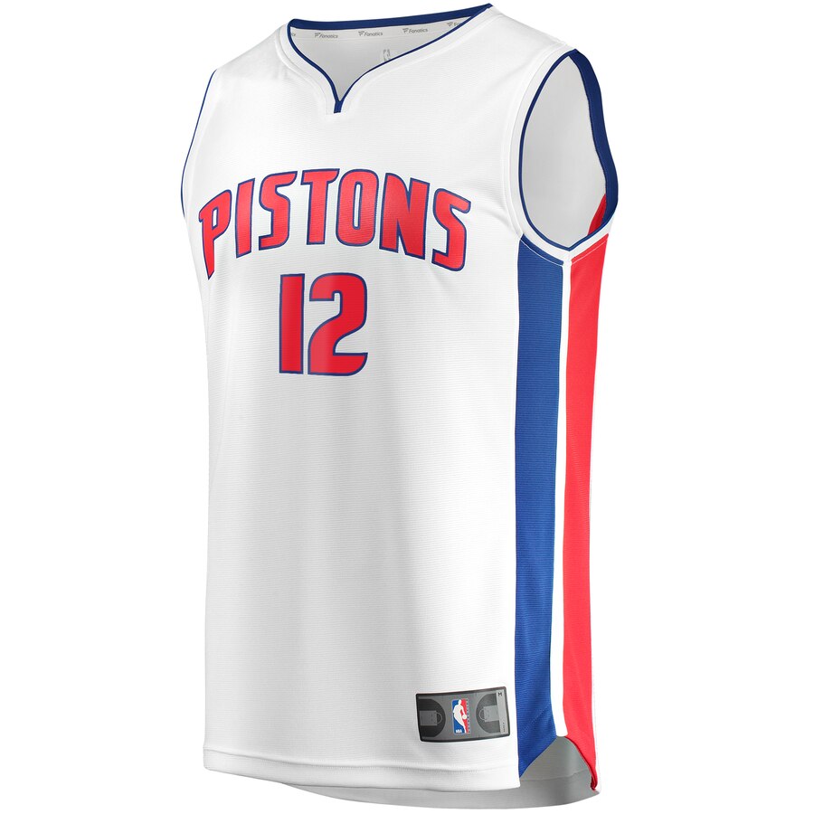 Alternative view of Tim Frazier Detroit Pistons Fanatics Branded Fast Break Replica Jersey White - Association Edition