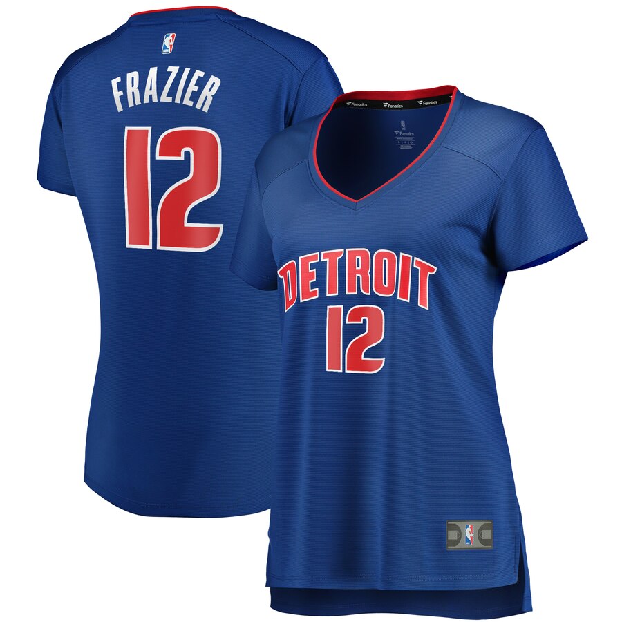 Tim Frazier Detroit Pistons Fanatics Branded Women's Fast Break Replica Jersey Royal - Icon Edition