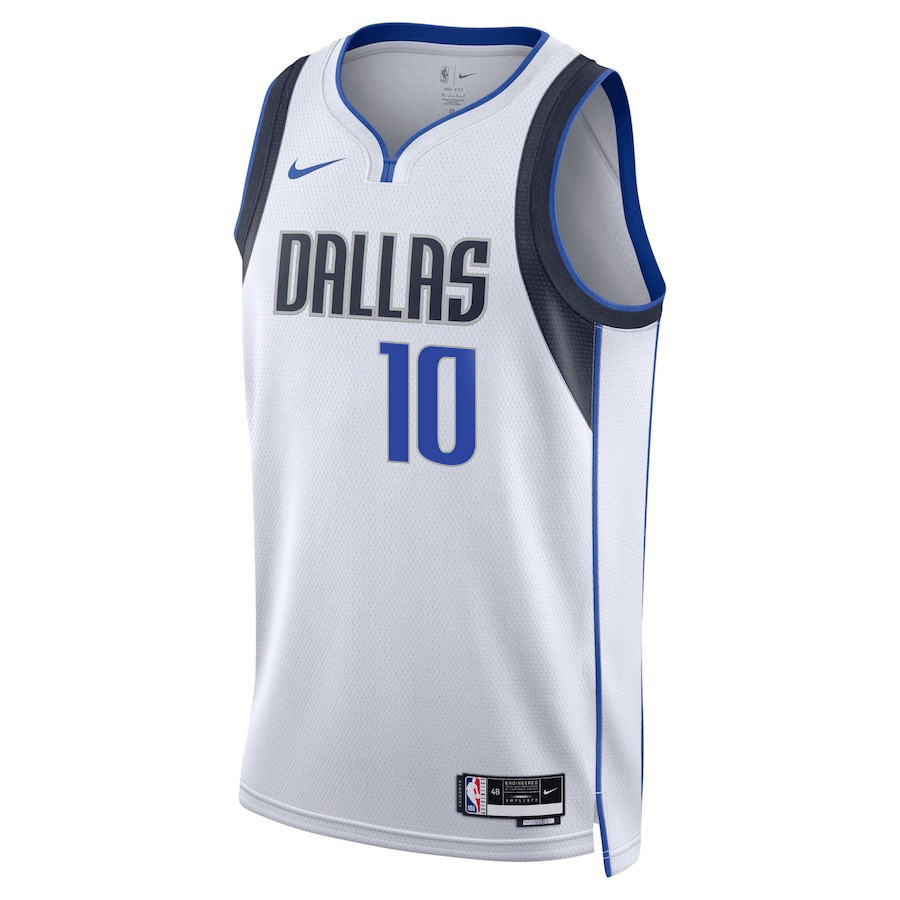 Alternative view of Tim Hardaway Jr. 10 Dallas Mavericks 2024 FINALS PATCH Swingman Jersey - Association Edition - White - JS721 