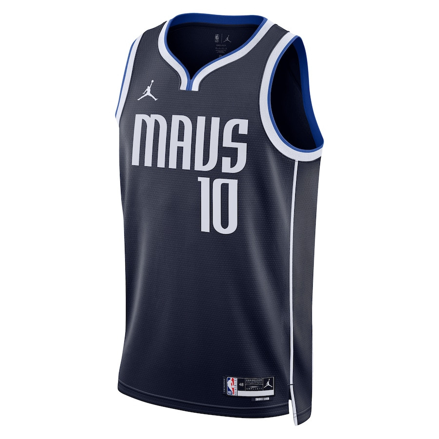 Alternative view of Tim Hardaway Jr. 10 Dallas Mavericks Unisex Swingman Jersey - Statement Edition - Navy - JS834 