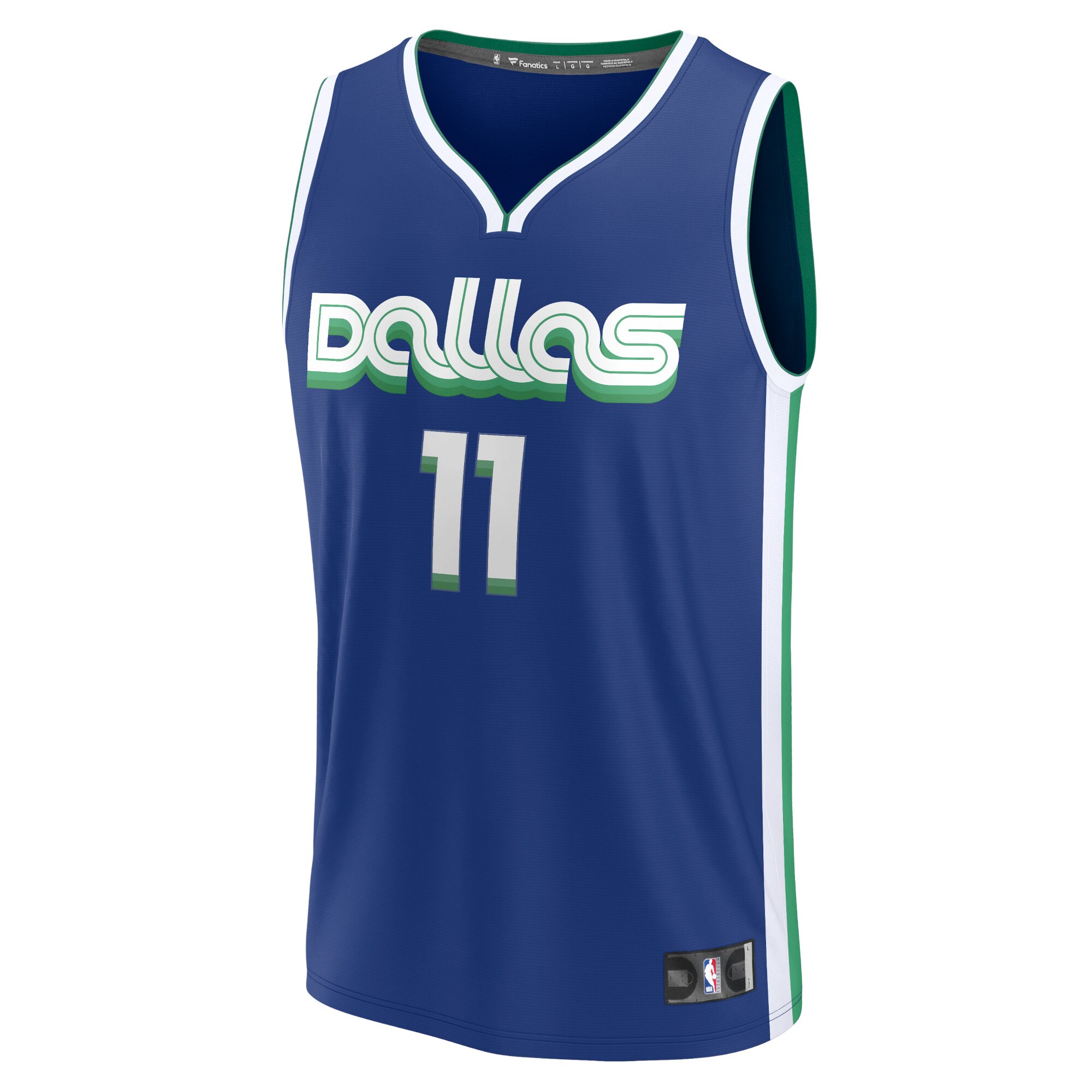 Alternative view of Tim Hardaway Jr. Dallas Mavericks Fanatics Branded 2022/23 Fastbreak Jersey - City Edition - Blue