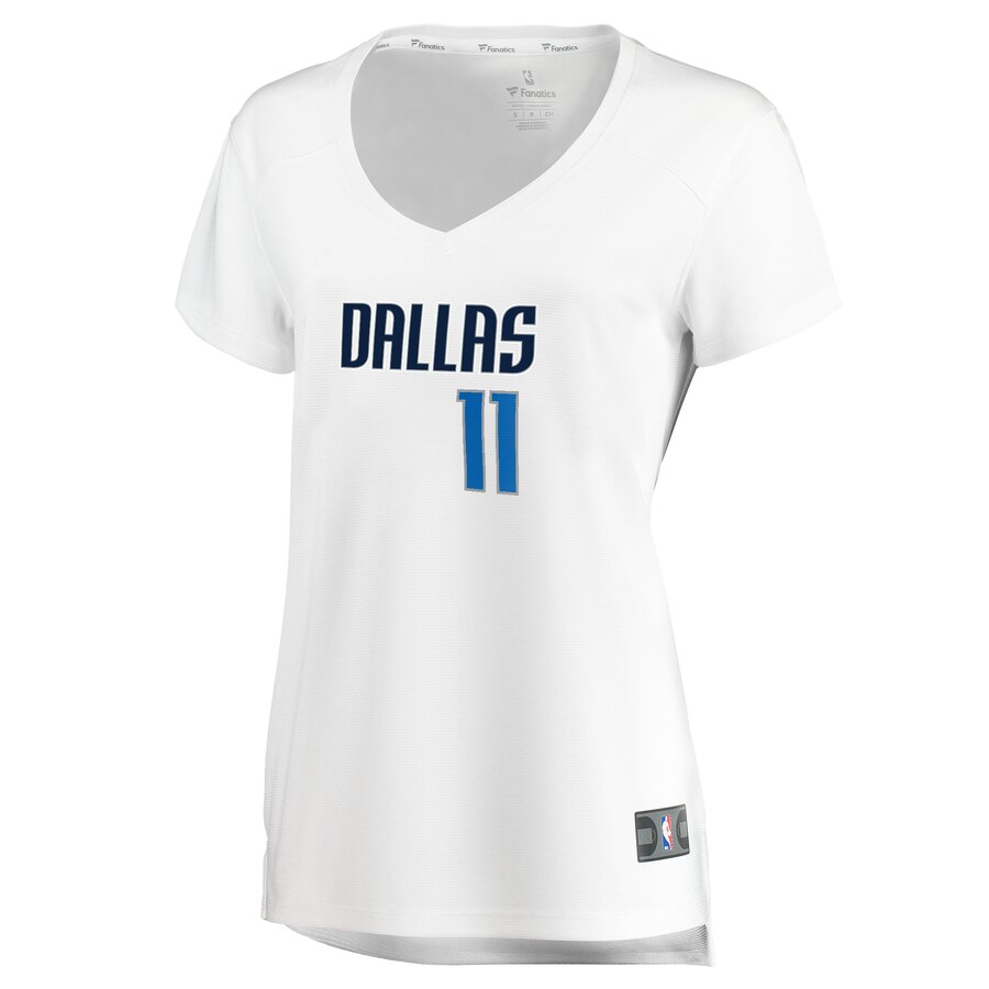 Alternative view of Tim Hardaway Jr. Dallas Mavericks Fanatics Branded Women's Fast Break Player Replica Jersey - Association Edition - White