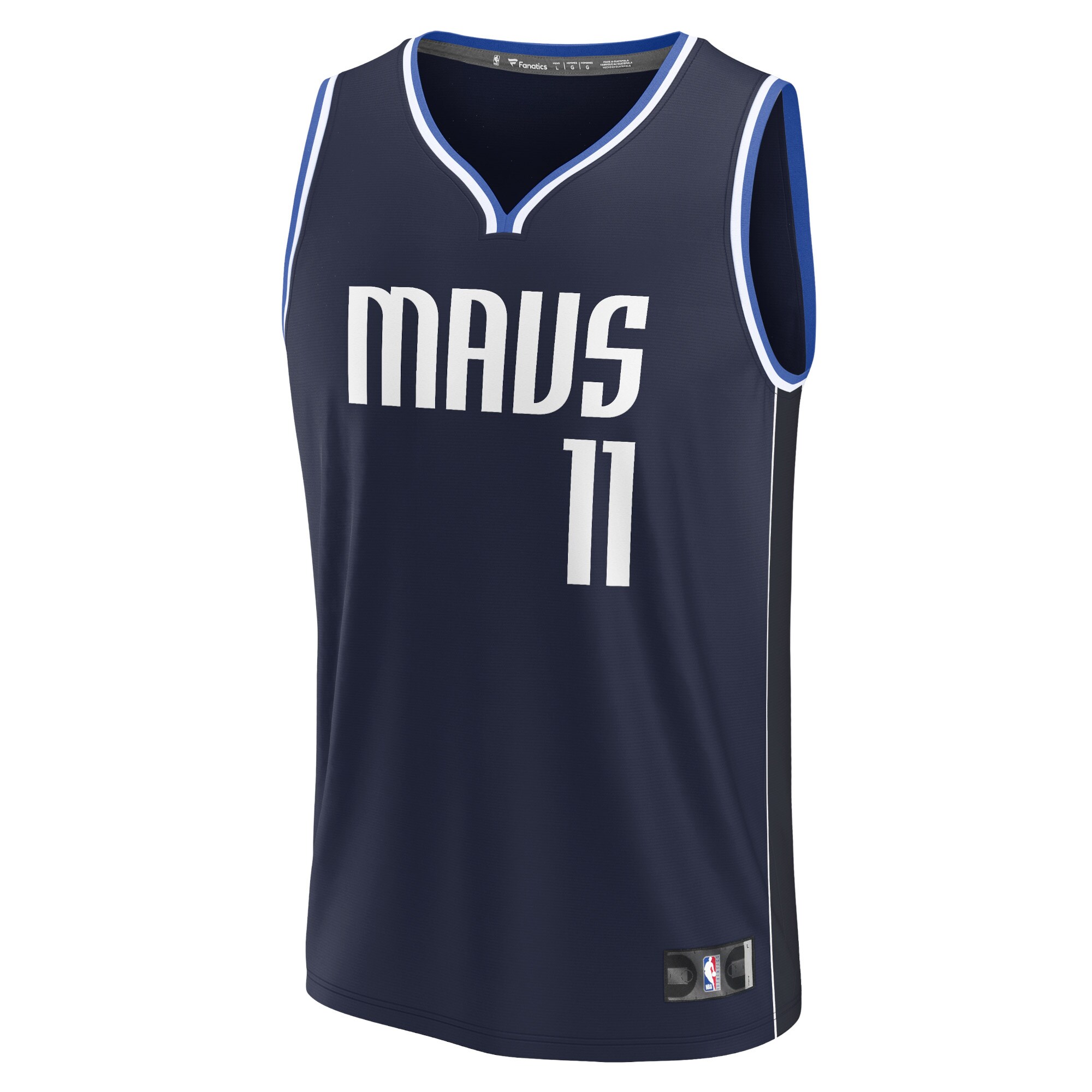 Alternative view of Tim Hardaway Jr. Dallas Mavericks Fanatics Fast Break Replica Player Jersey - Statement Edition - Navy