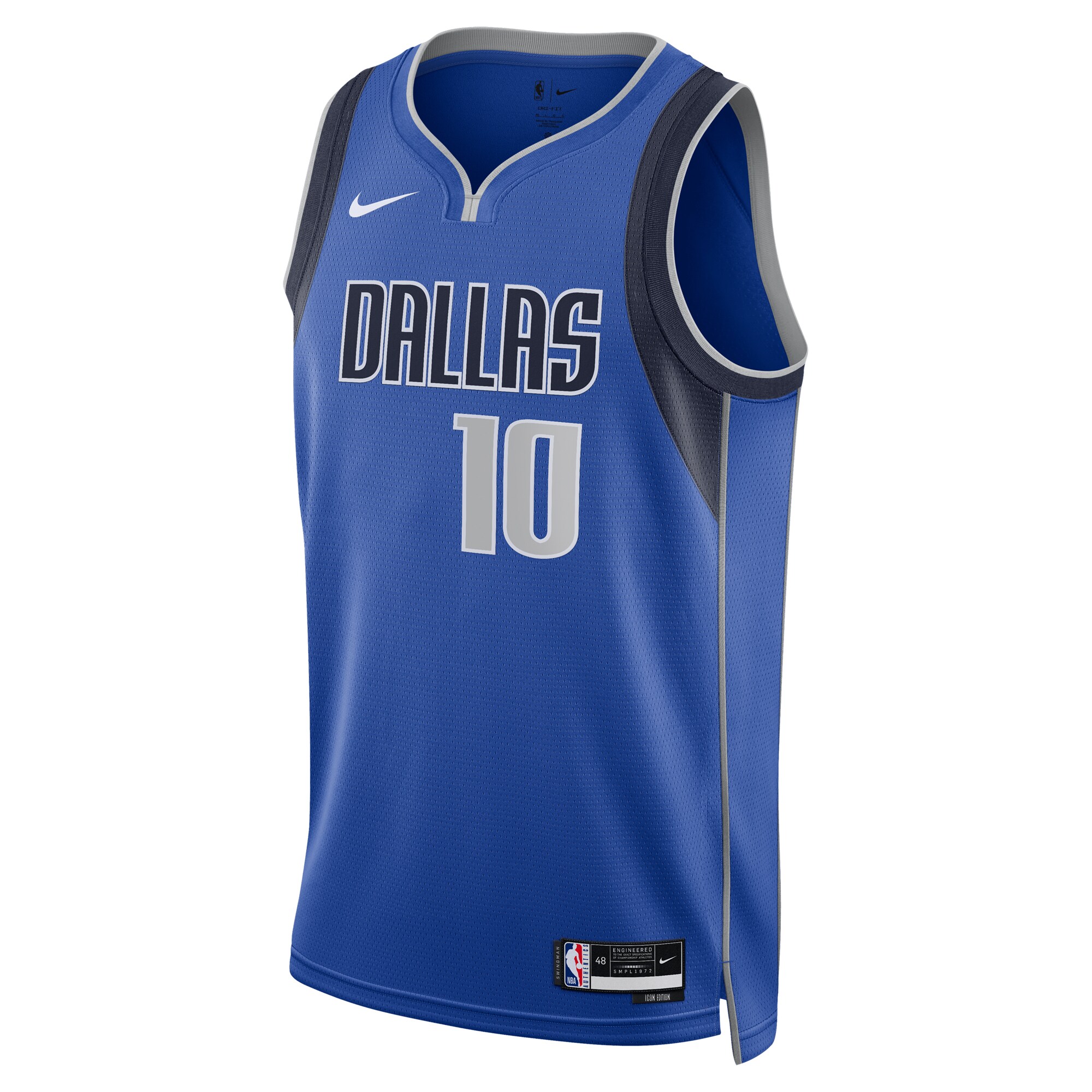 Alternative view of Tim Hardaway Jr. Dallas Mavericks Unisex Swingman Replica Jersey - Icon Edition - Blue