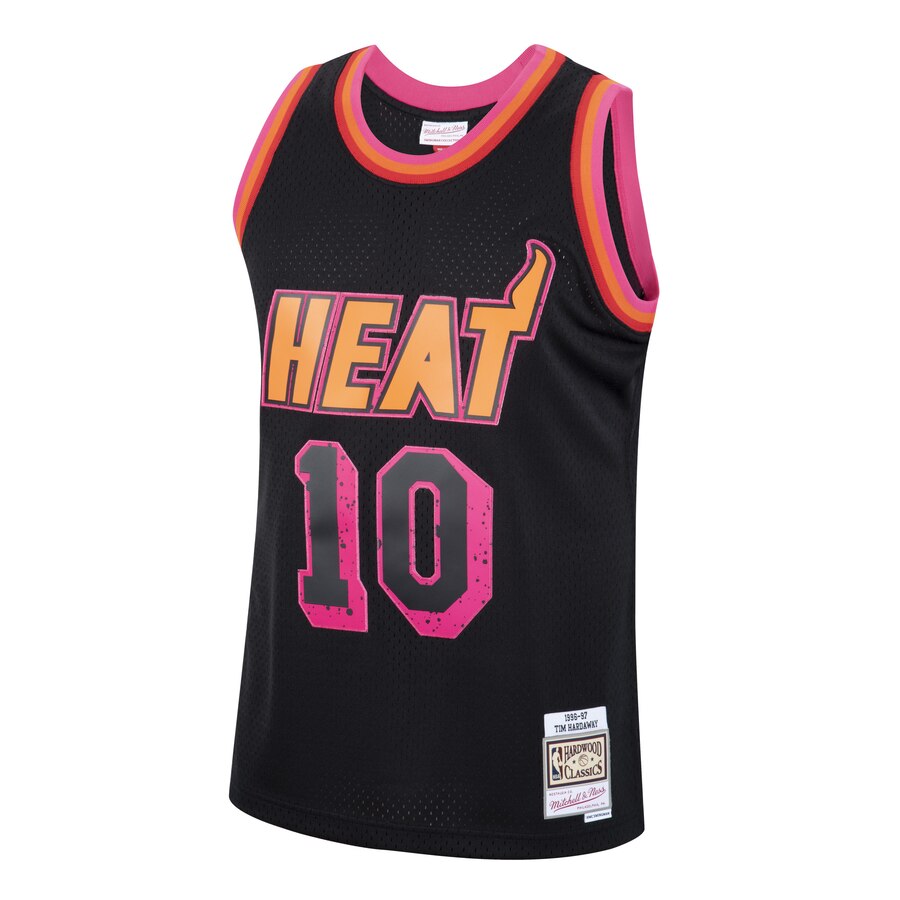 Alternative view of Tim Hardaway Miami Heat Mitchell & Ness Rings Collection Swingman Jersey - Black