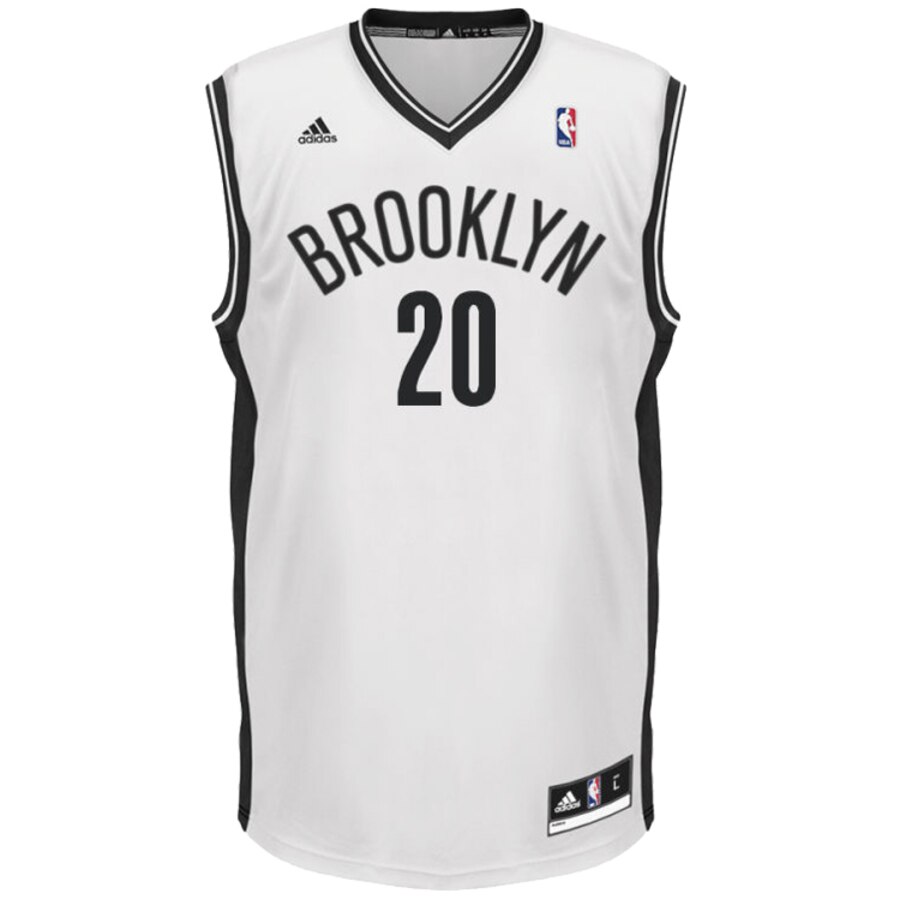 Alternative view of Timofey Mozgov Brooklyn Nets Adidas Home Replica Jersey - White
