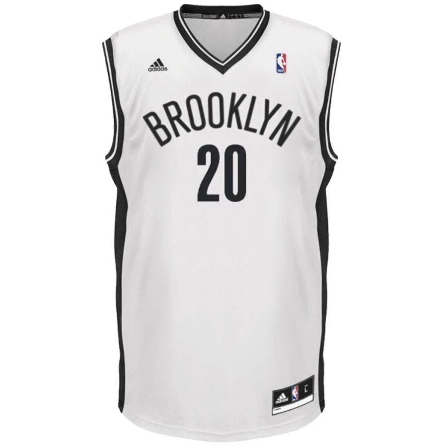 Alternative view of Timofey Mozgov Brooklyn Nets Home Jersey - White - JS700 