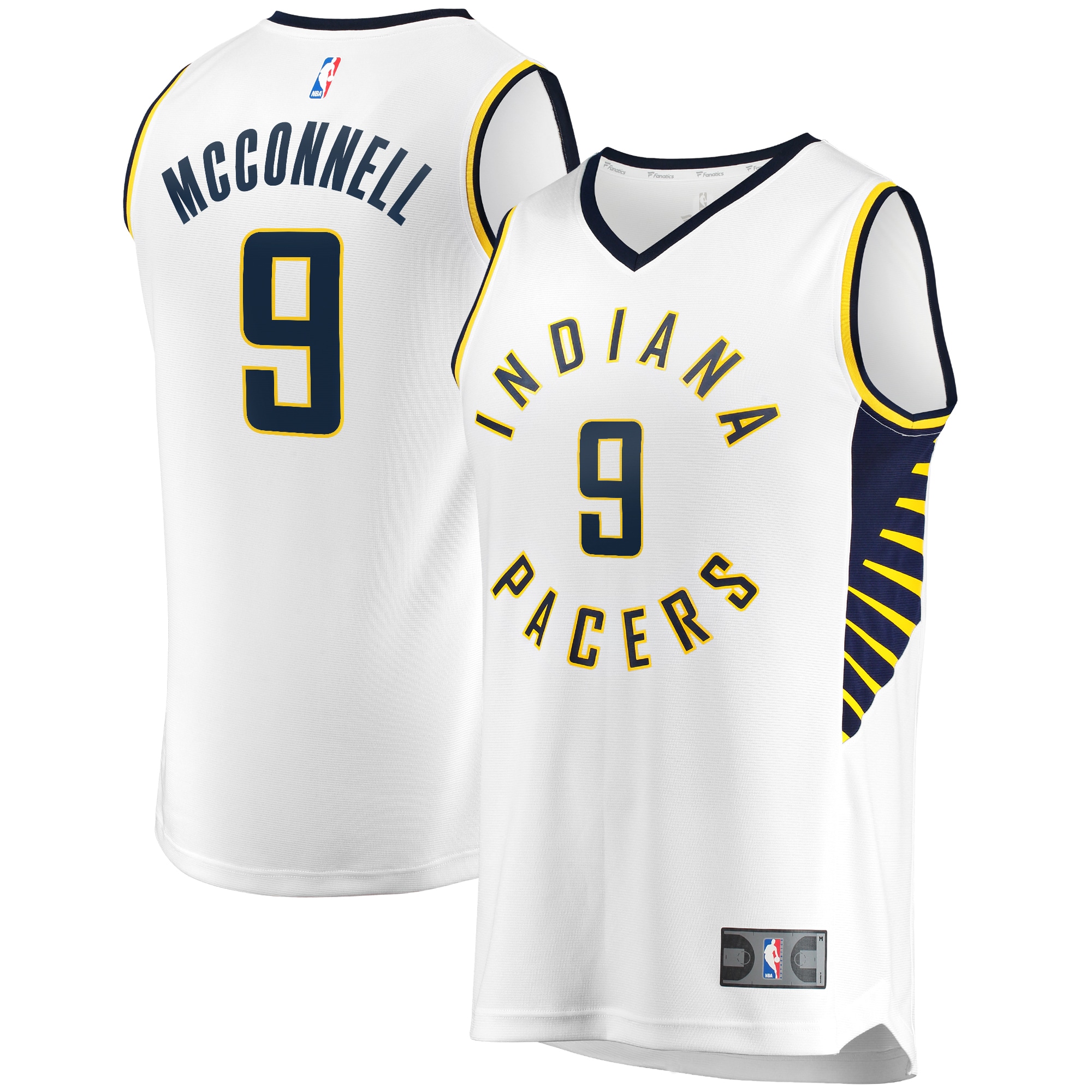 T.j. Mcconnell Indiana Pacers Fanatics Fast Break Player Replica Jersey - Association Edition - White