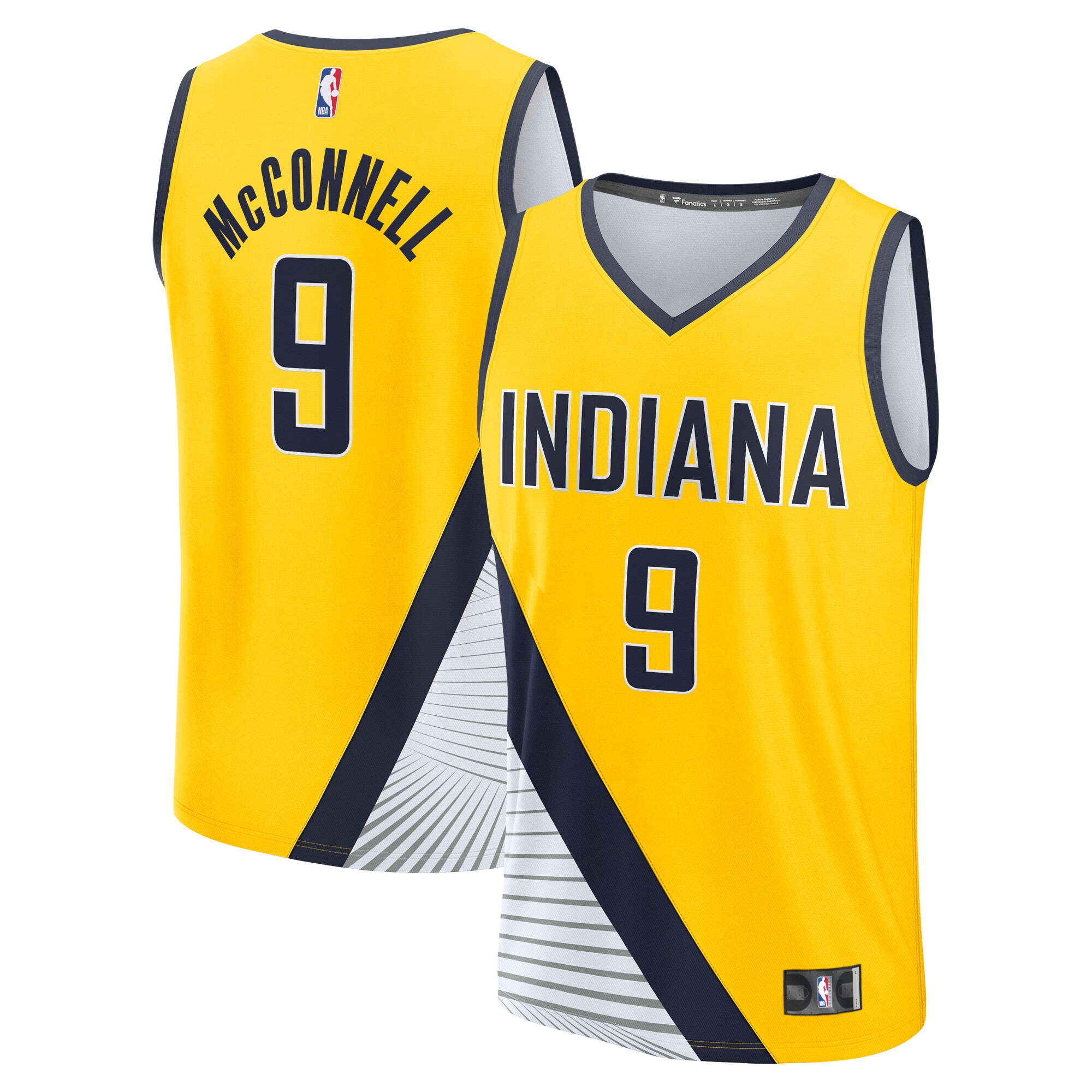 T.j. Mcconnell Indiana Pacers Fanatics Youth Fast Break Player Jersey - Statement Edition - Gold