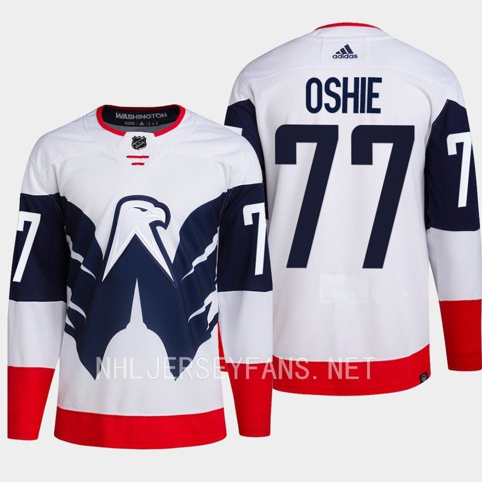 T.J. Oshie 77 Washington Capitals 2023 Jersey Stadium White Primegreen - JS226 