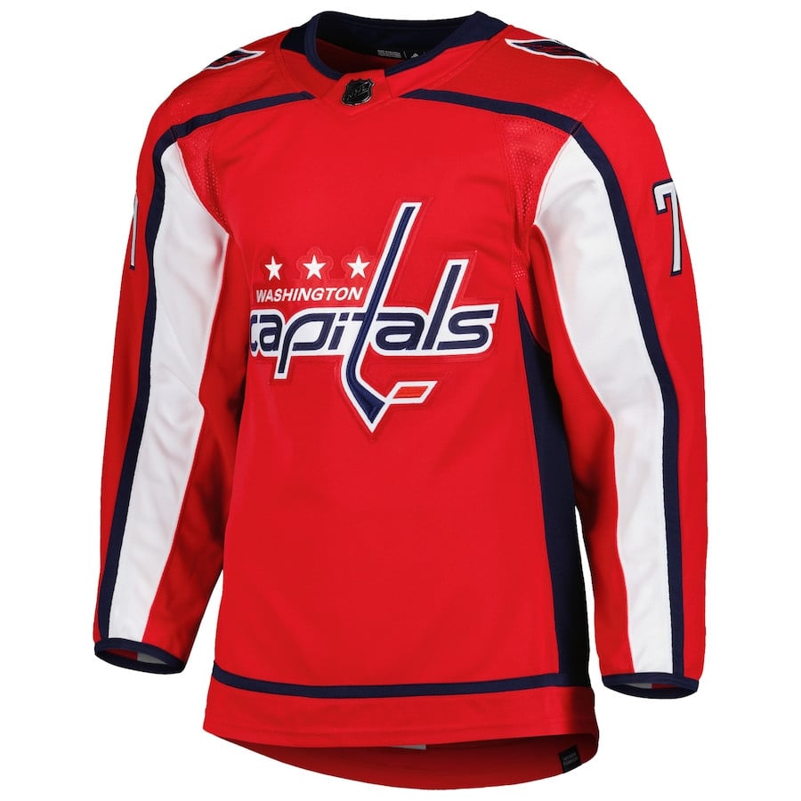 Alternative view of TJ Oshie 77 Washington Capitals Primegreen Men Jersey - Red - JS615 