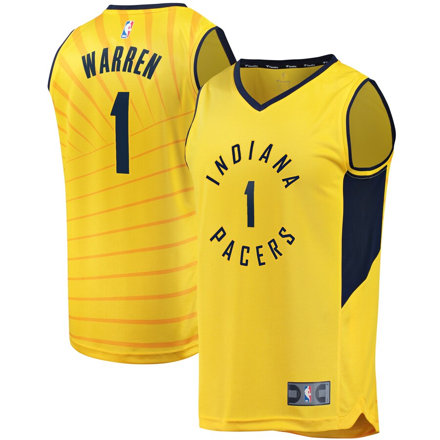Tj Warren Indiana Pacers Fanatics Branded Fast Break Player Replica Jersey – Statement Edition – Gold