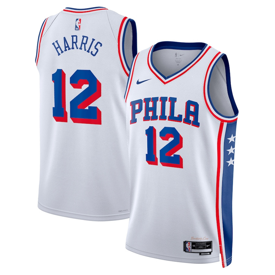 Tobias Harris 12 Philadelphia 76ers 2023/24 Swingman Jersey - Association Edition - White - JS432 