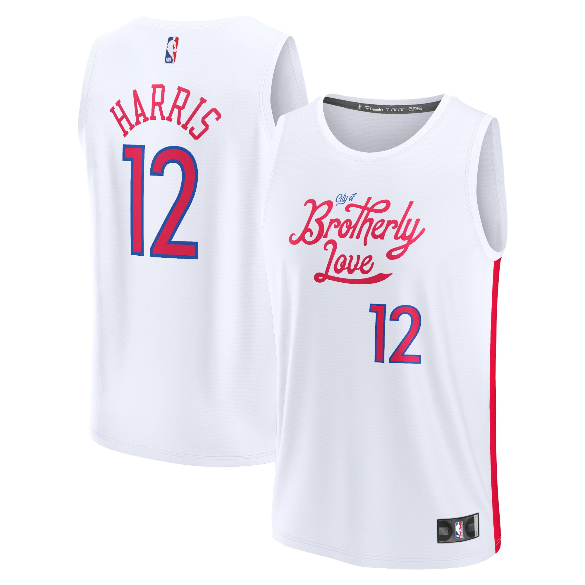 Tobias Harris Philadelphia 76ers Fanatics Branded 2022/23 Fastbreak Jersey - City Edition - White