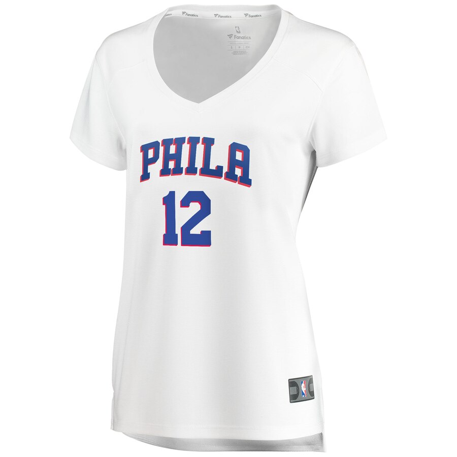 Alternative view of Tobias Harris Philadelphia 76ers Fanatics Branded Women’s Fast Break Replica Player Jersey – Association Edition – White