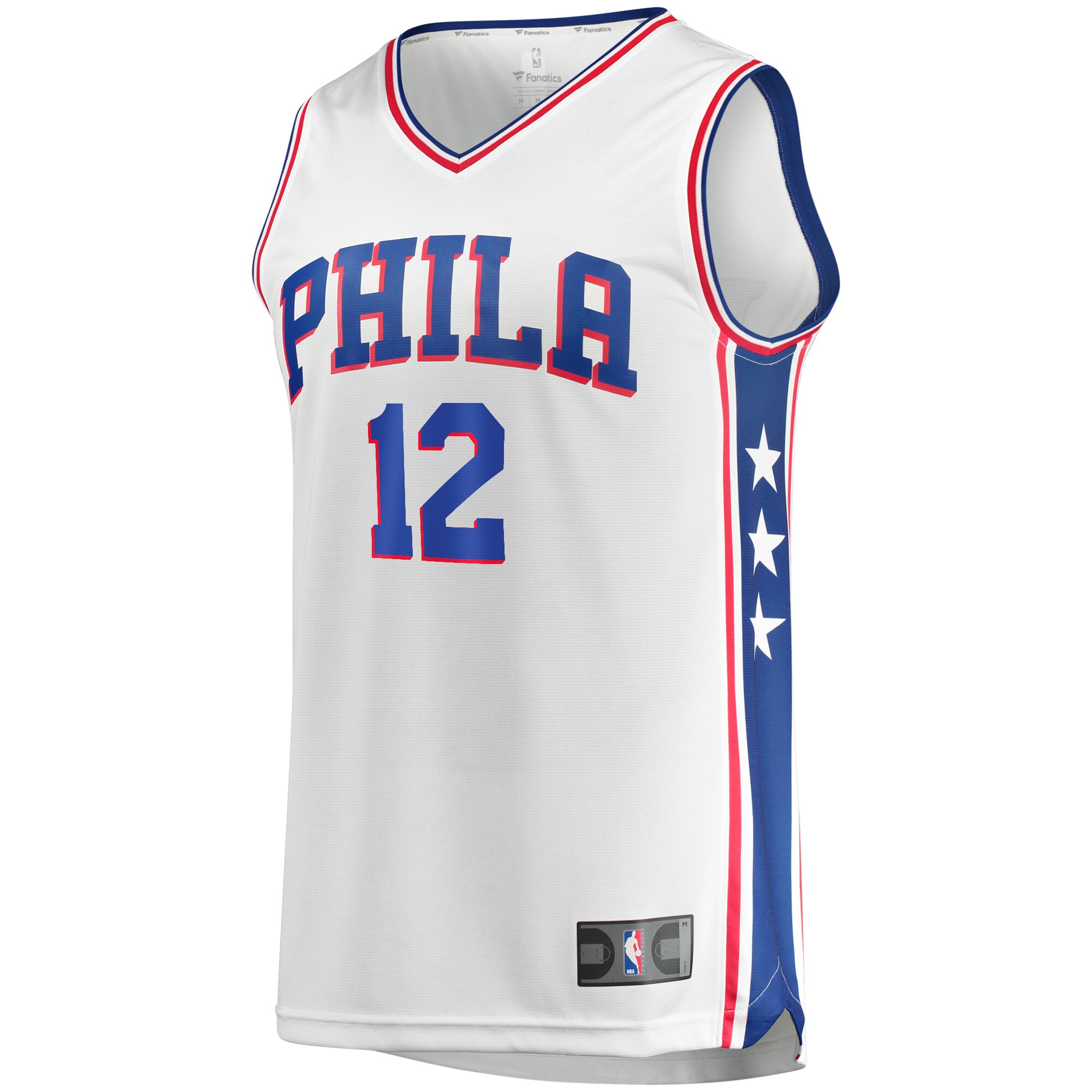 Alternative view of Tobias Harris Philadelphia 76ers Fanatics Fast Break Replica Player Team Jersey - Association Edition - White