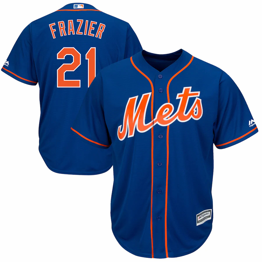 Todd Frazier New York Mets Majestic Official Cool Base Player Jersey – Royal