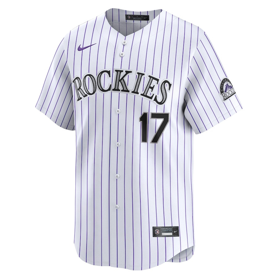 Alternative view of Todd Helton 17 Colorado Rockies Home Limited Player Men Jersey - White