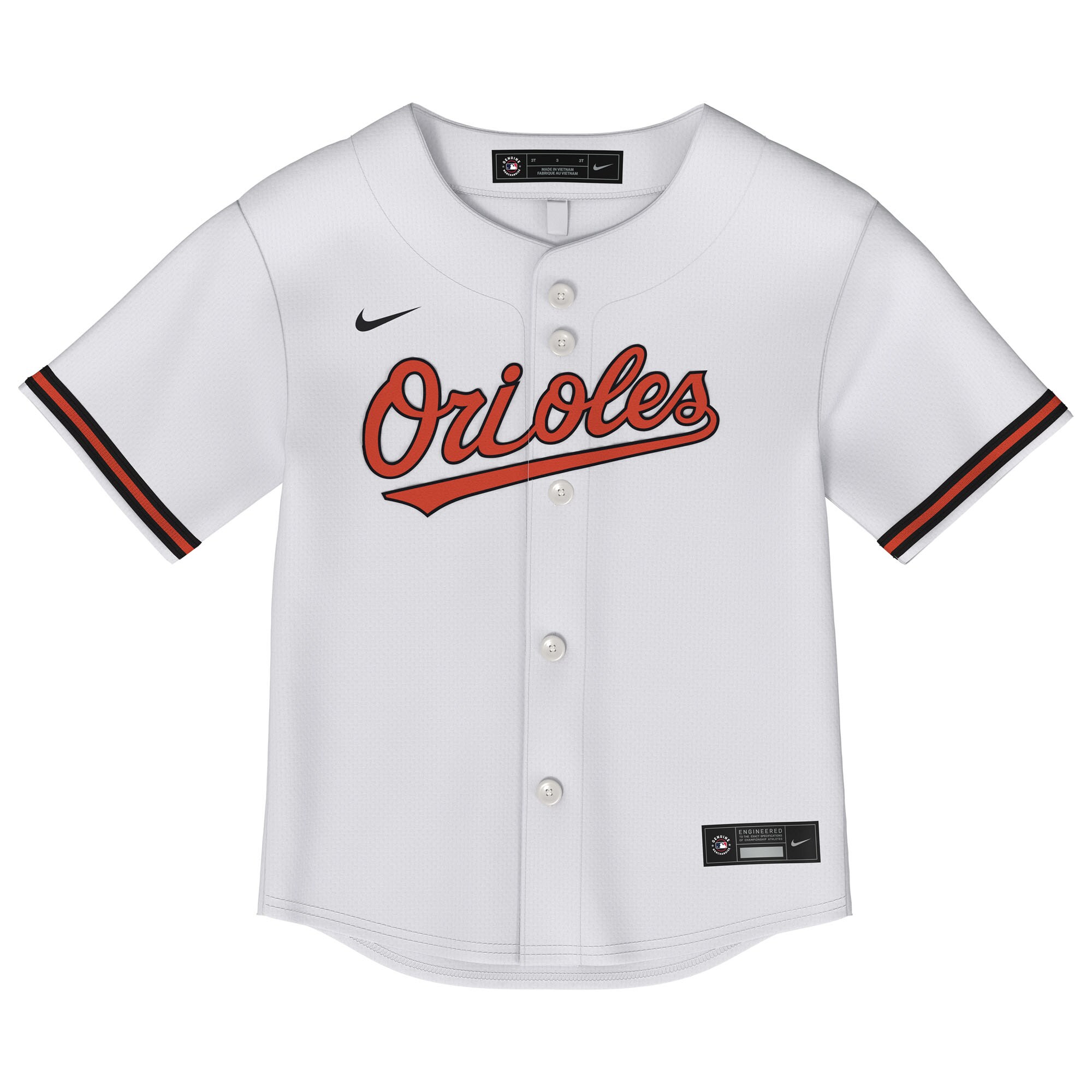 Alternative view of Toddler Baltimore Orioles Adley Rutschman White 2.0 Player Jersey