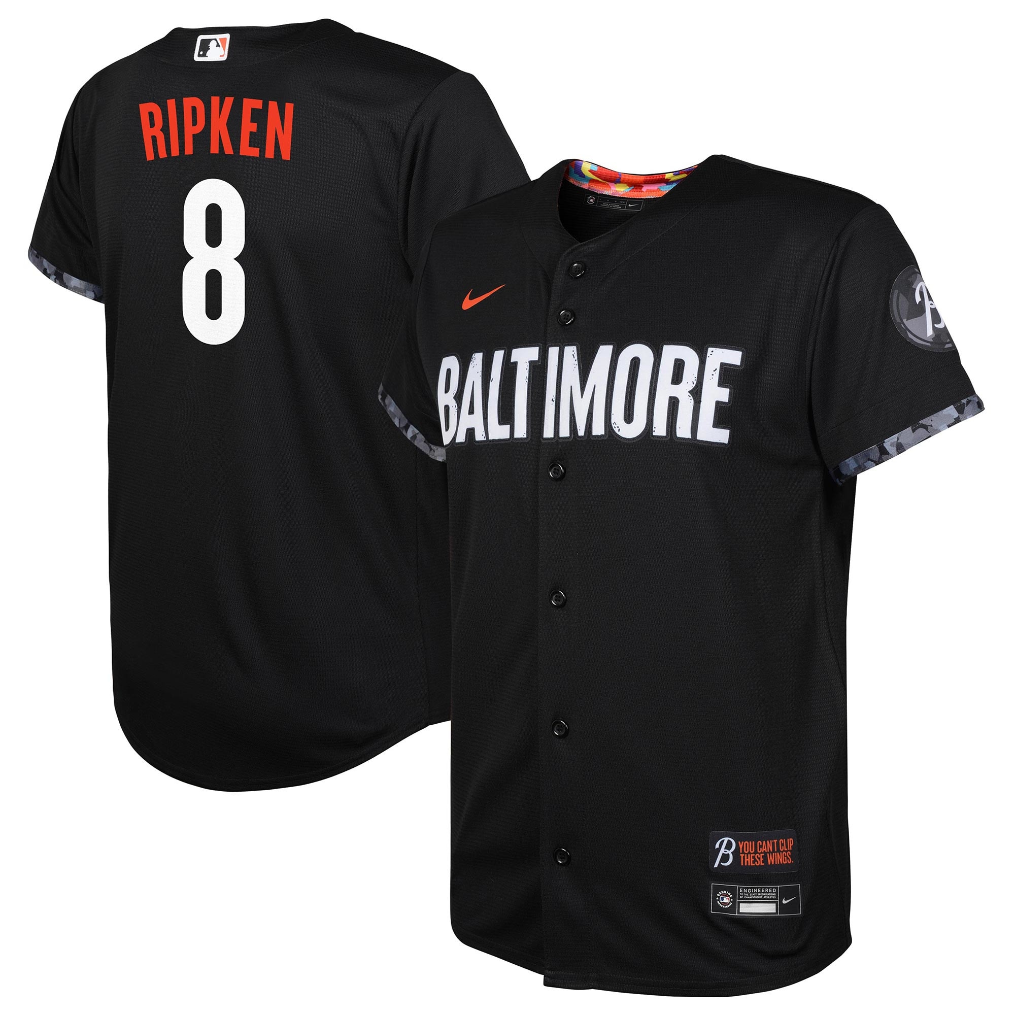 Toddler Baltimore Orioles Cal Ripken Black City Connect Player Jersey