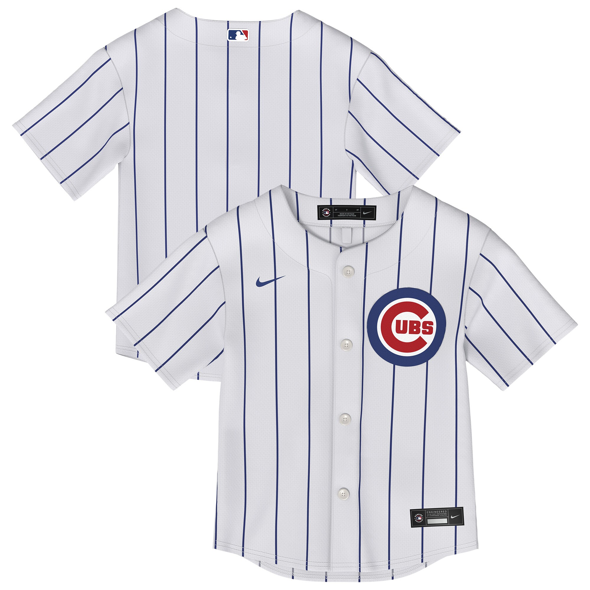 Toddler Chicago Cubs White Home Jersey