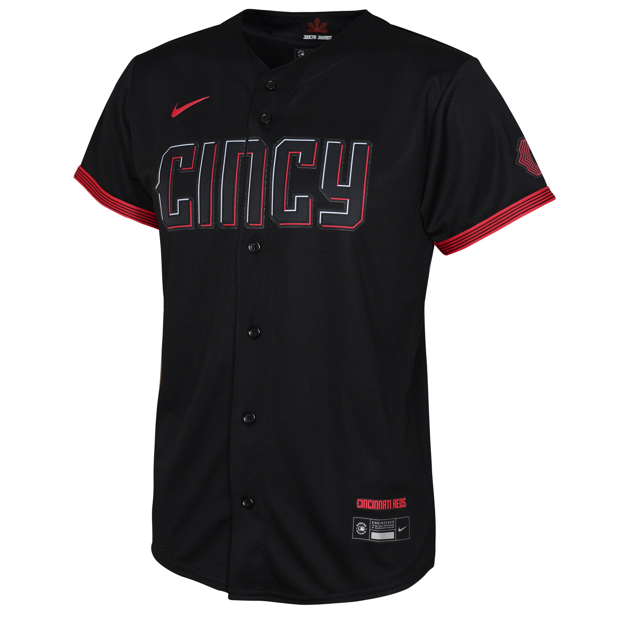 Alternative view of Toddler Cincinnati Reds Ken Griffey Jr. Black City Connect Player Jersey