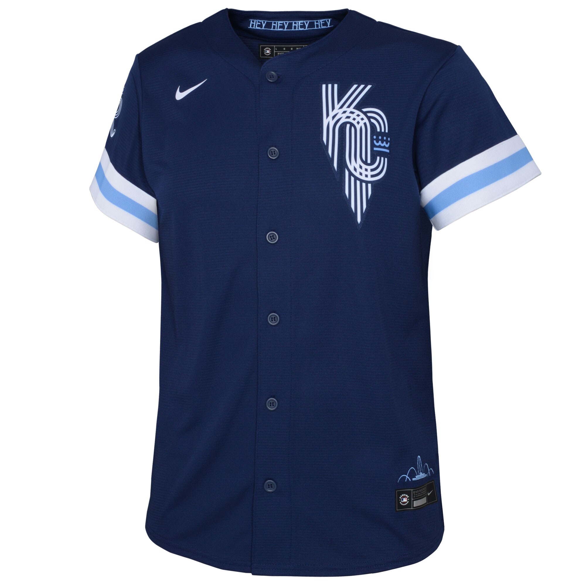 Alternative view of Toddler Kansas City Royals Navy City Connect Jersey 