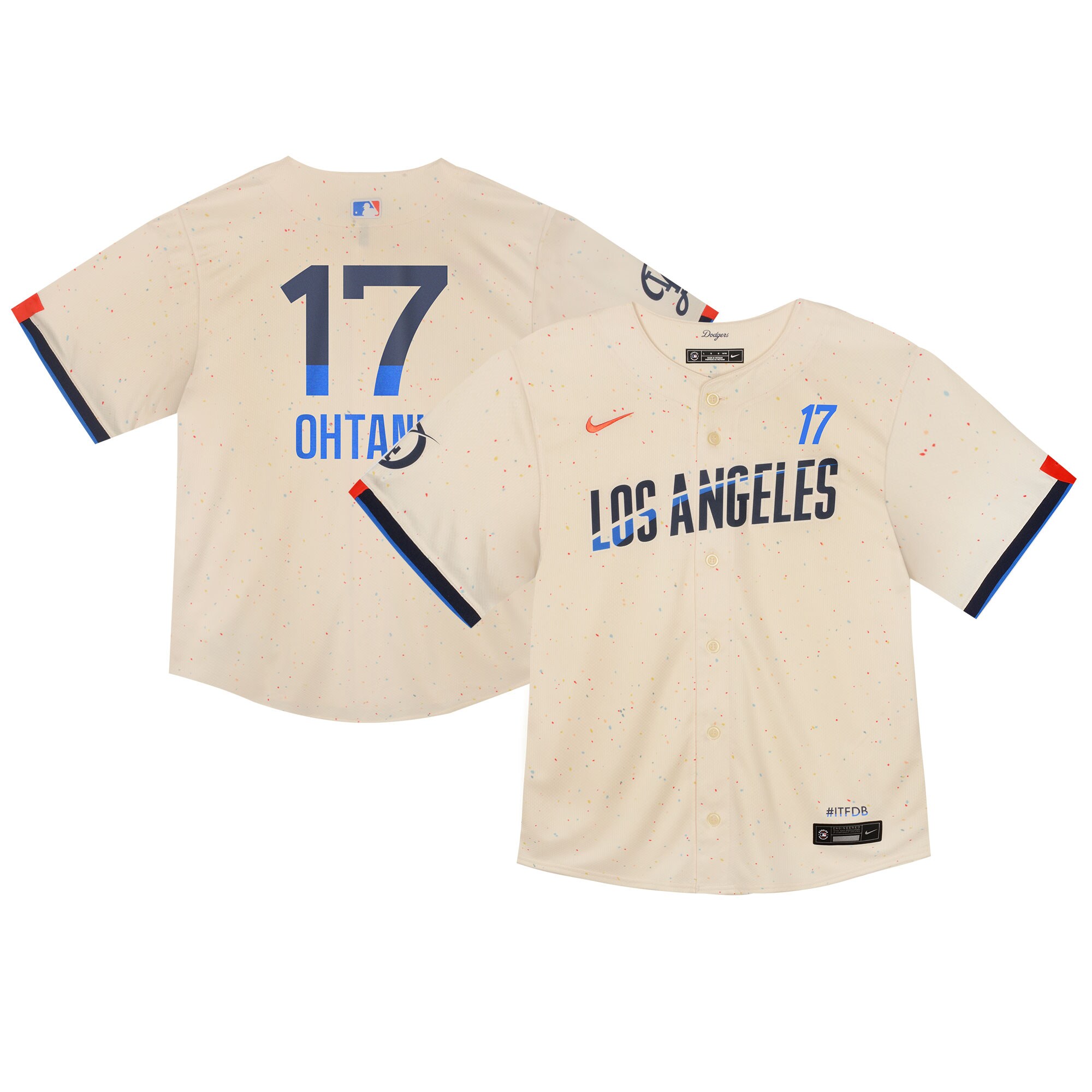 Toddler Los Angeles Dodgers Shohei Ohtani Cream 2024 City Connect Limited Player Jersey 