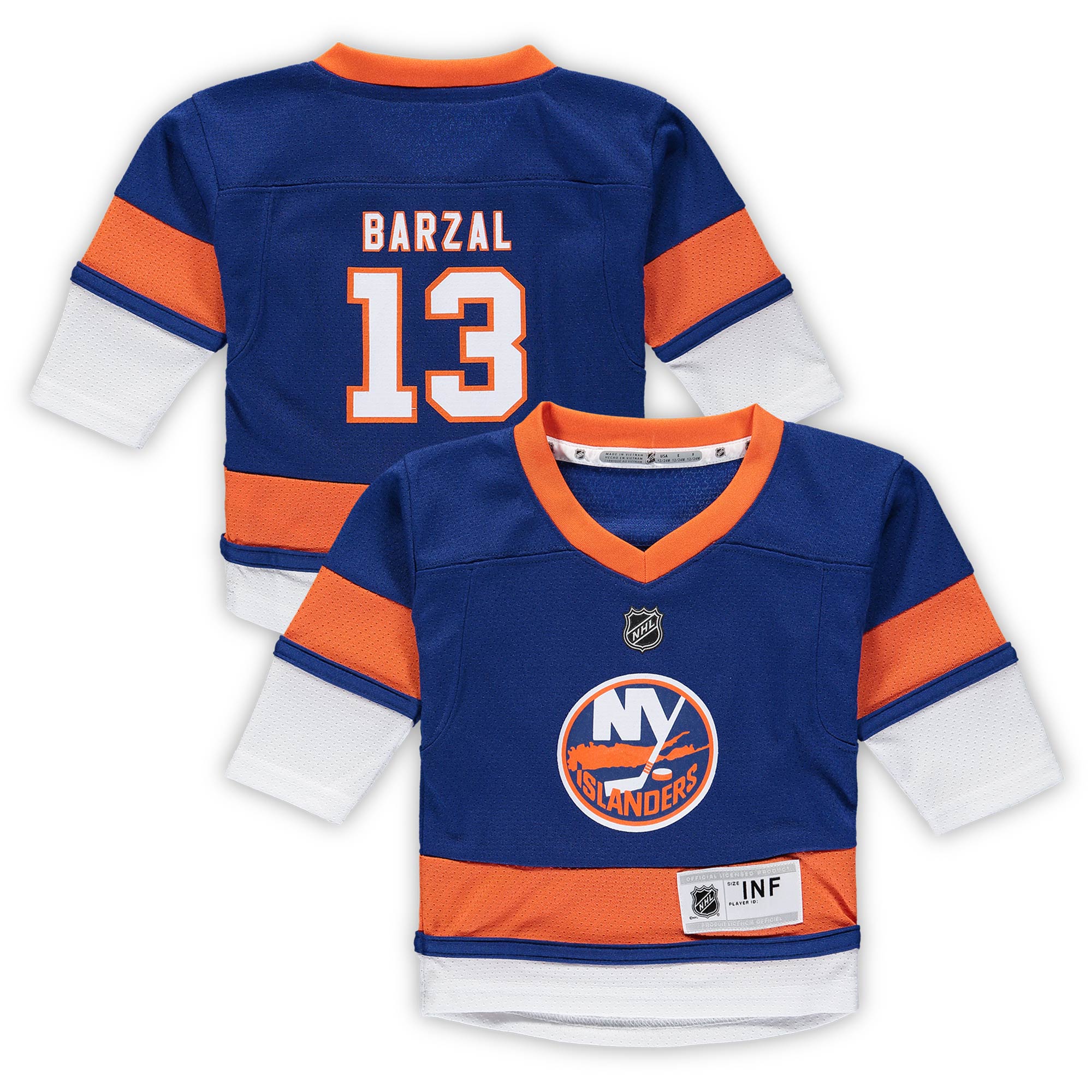Toddler New York Islanders Mathew Barzal Infant Home Player Jersey - JS544 