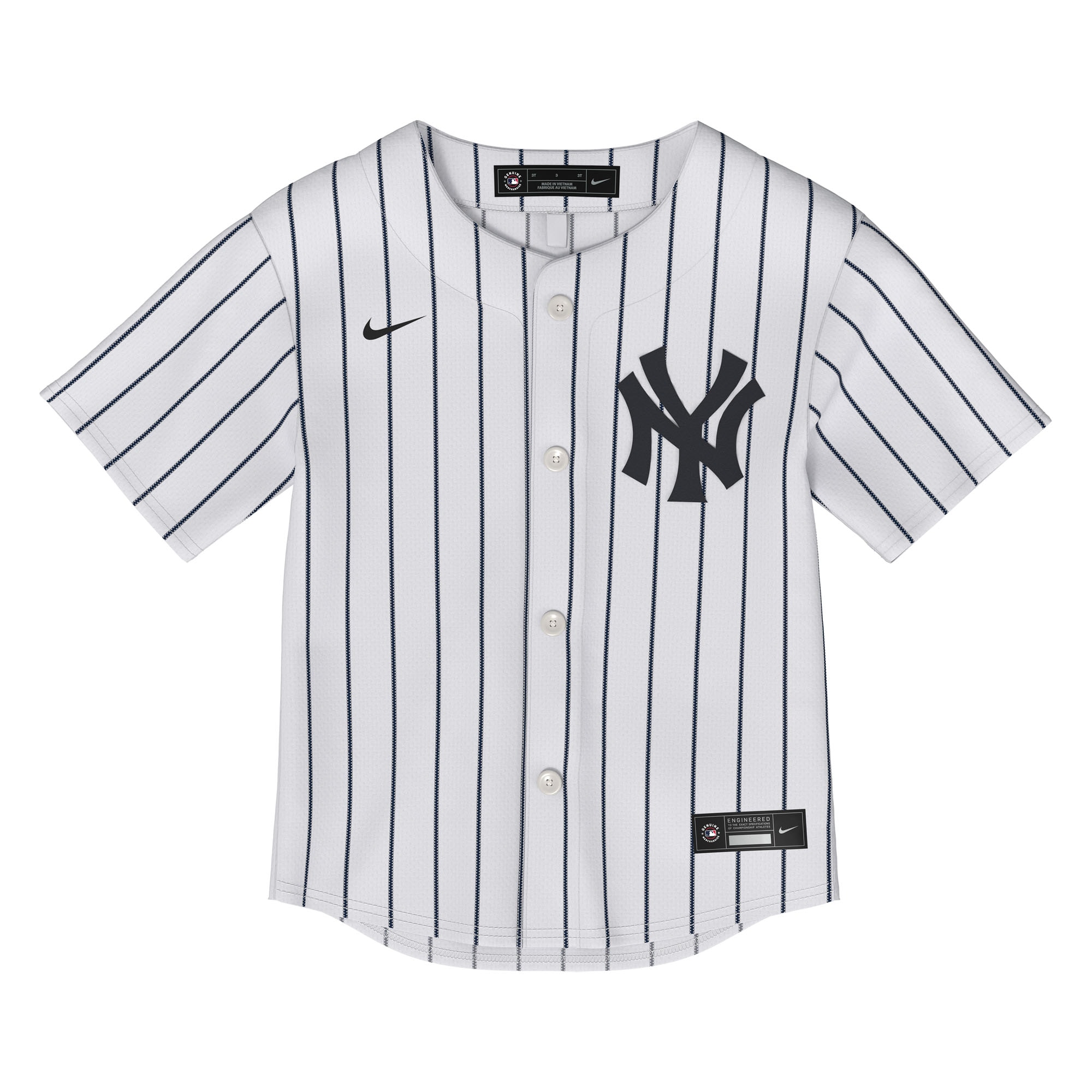 Alternative view of Toddler New York Yankees White Home Jersey 