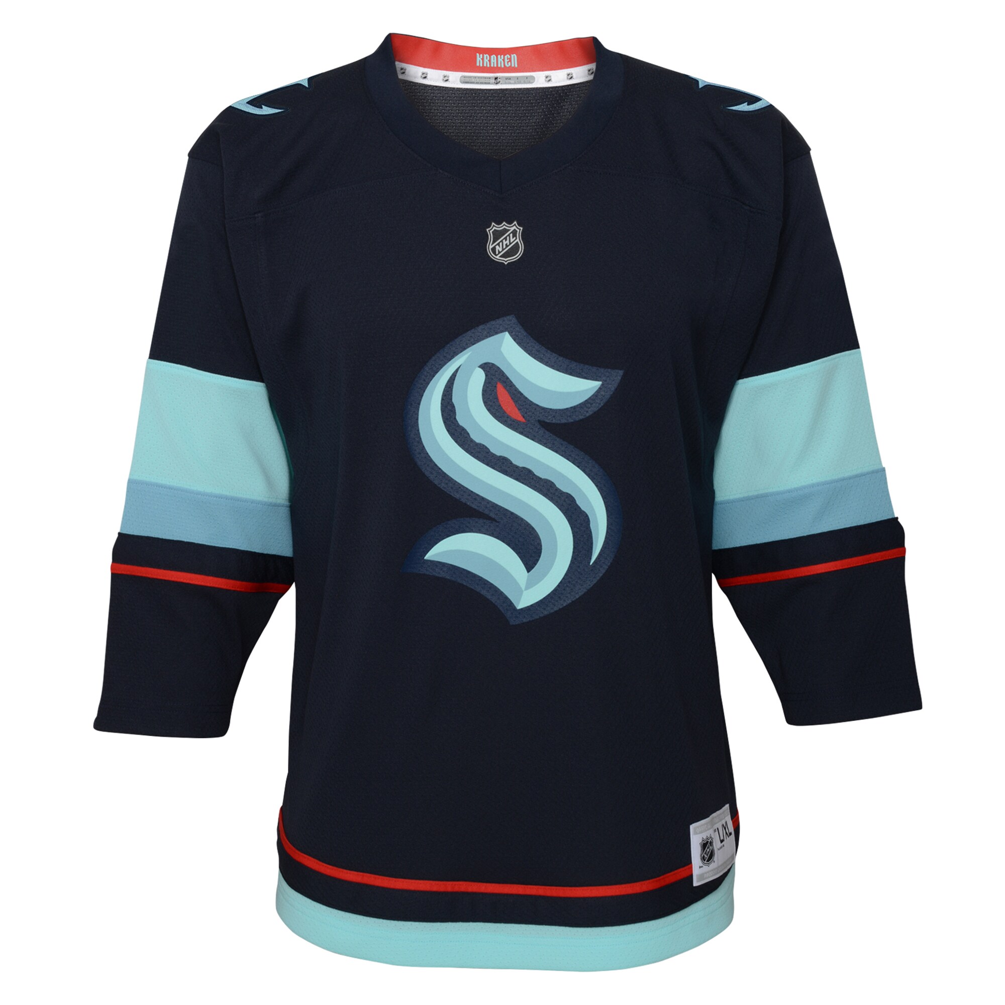 Alternative view of Toddler Seattle Kraken Navy Home Jersey - JS193 