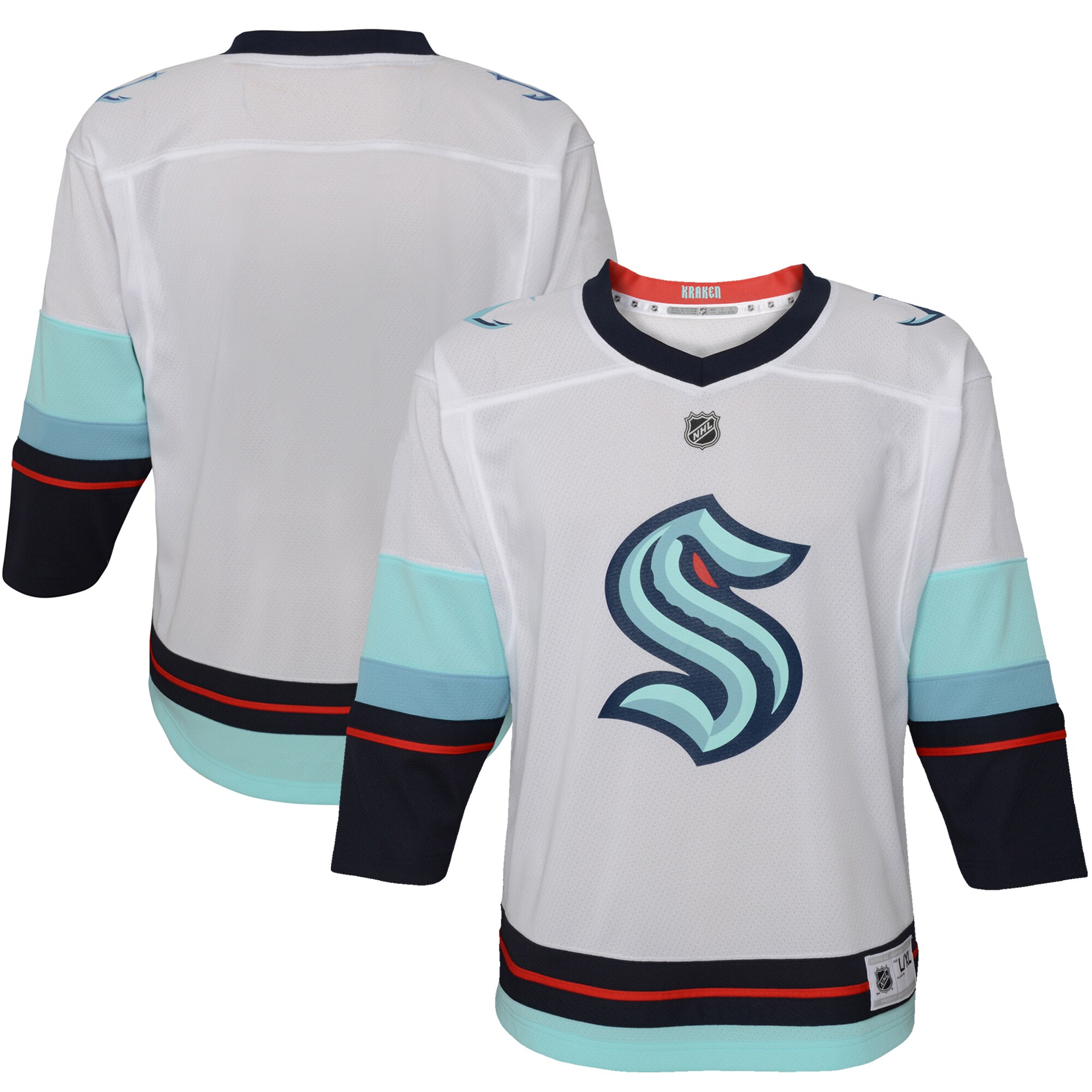 Toddler Seattle Kraken White Away Jersey - JS643 